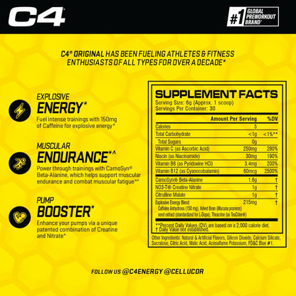 CELLUCOR C4 - 30 SERVINGS 195g